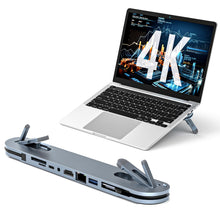 Load image into Gallery viewer, USB C Laptop Docking Station Stand
