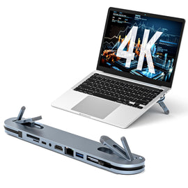 USB C Laptop Docking Station Stand