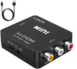 CIXUN AV to HDMI Converter | RCA to HDMI Adapter with 1080P Output