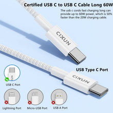 Load image into Gallery viewer, CIXUN Type-C to Type-C electric charging cables
