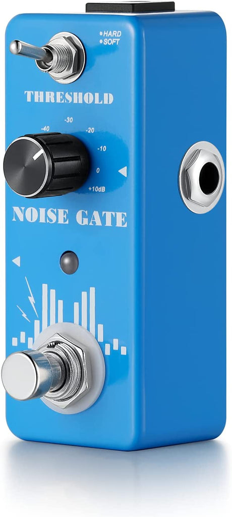 Noise Gate Pedal, EBXYA Guitar Pedal Noise Gate, Noise Suppressor Pedal 2 Modes, Guitar Pedal Noise Reduction, Noise Killer Effect Pedal Hum Eliminator for Electric Guitar and Bass with True Bypass